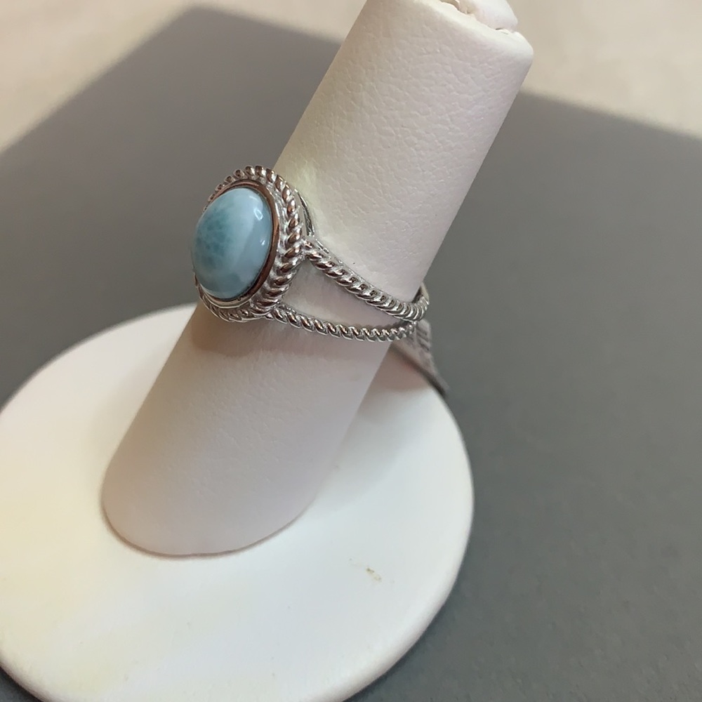 Larimar Sterling Silver Ring - image 3